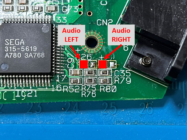CDX 3BP Audio Output Points