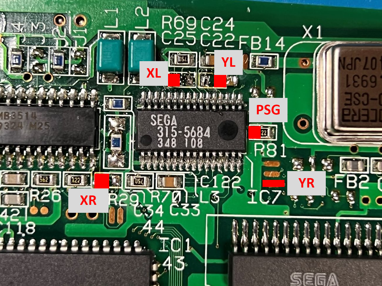 CDX 3BP Audio Input Connection Points