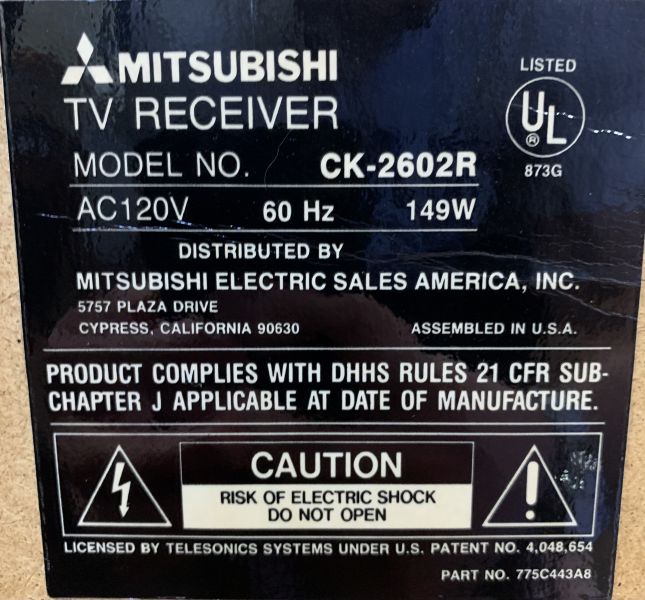 File:Mitsubishi CK-2602R Rear label.jpeg