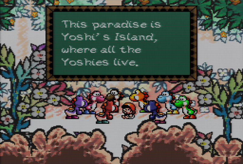 File:Super Mario World 2 Yoshi's Island - 02 - Non-1CHIP - Aperture Grille.png