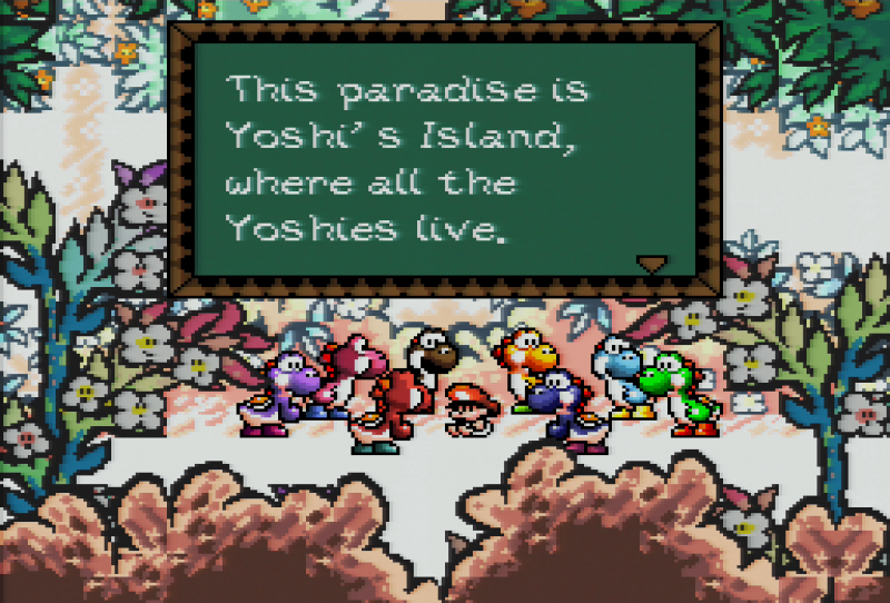 File:Super Mario World 2 Yoshi's Island - 01 - Non-1CHIP - HD Retrovision.png