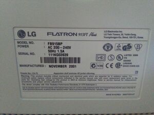 LG-Flatron-915FT-Plus-Back-Sticker