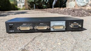 1T-C2-750 Rear View - Two DVI Inputs, One DVI Output